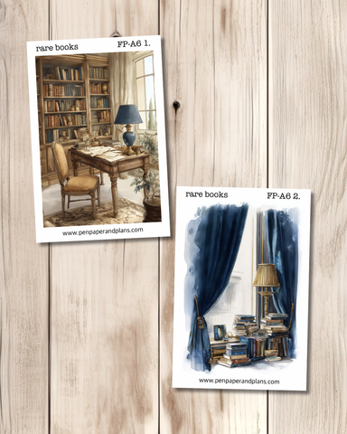 Rare Books Full Page Stickers