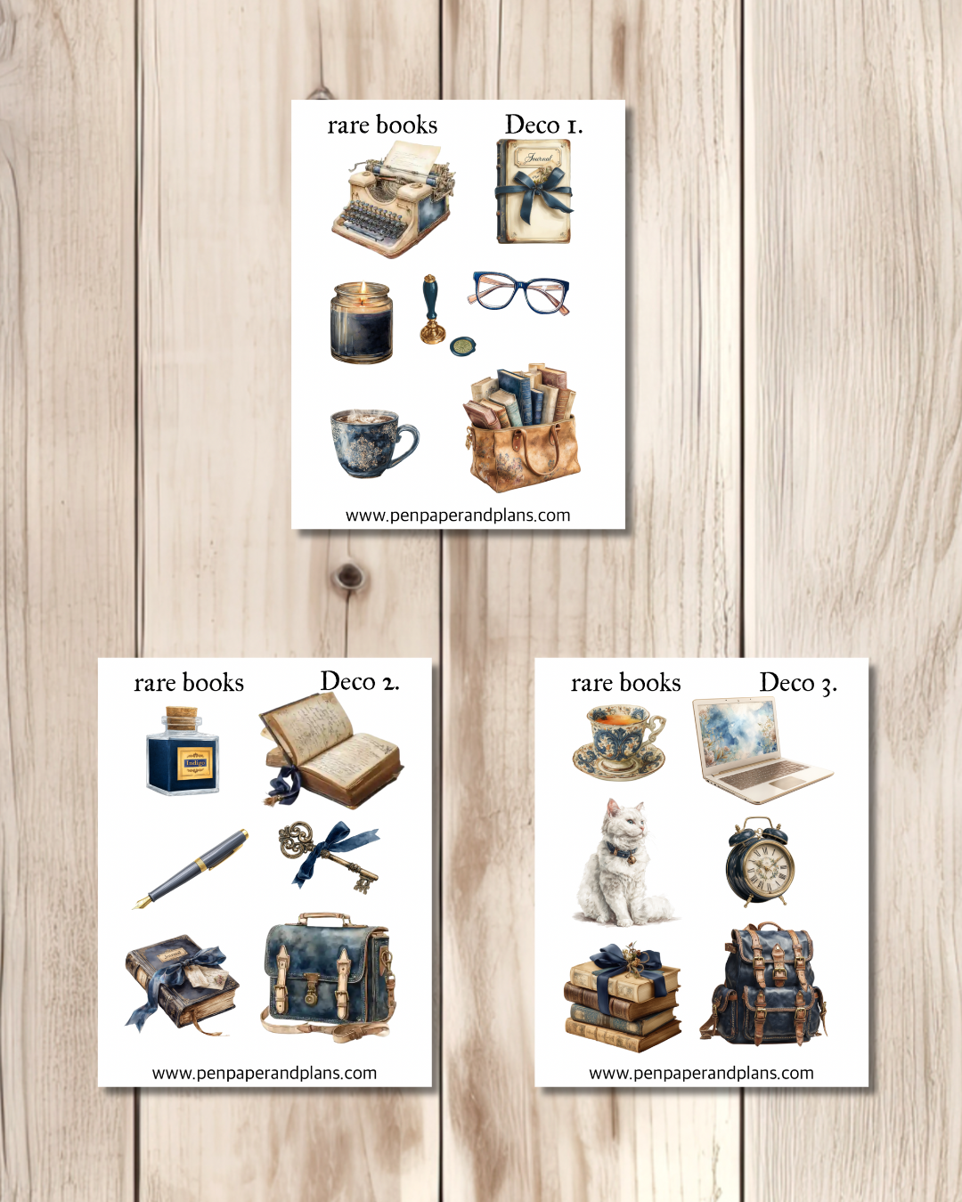 Rare books Deco Stickers