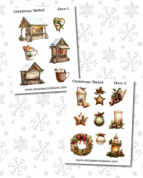 Christmas Market Deco Stickers