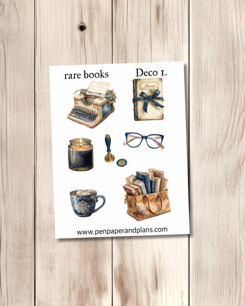 Rare books Deco Stickers