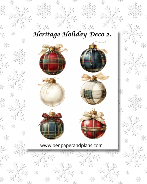 Heritage Holiday Deco Stickers