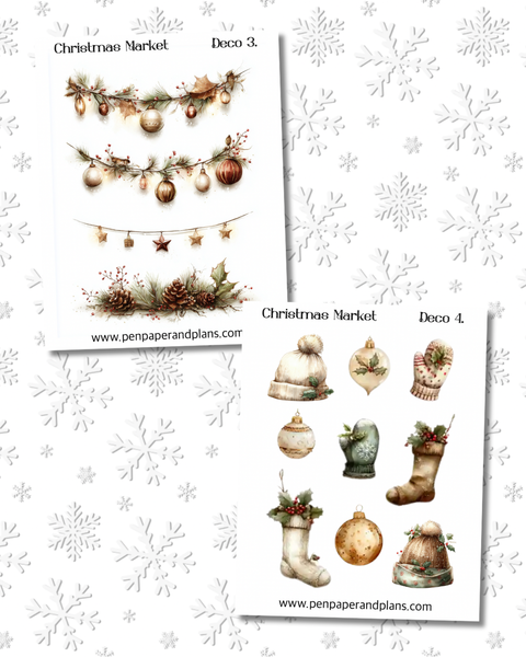 Christmas Market Deco Stickers