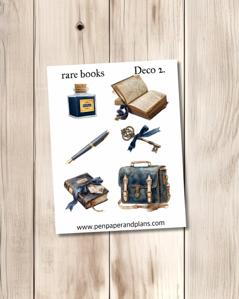 Rare books Deco Stickers