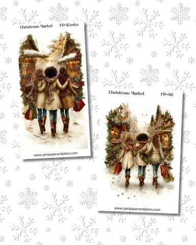 Christmas Market Full Page Stickers