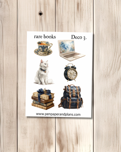 Rare books Deco Stickers