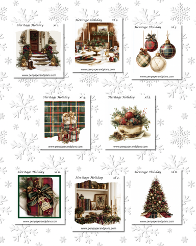 Heritage Holiday Large-ish Stickers