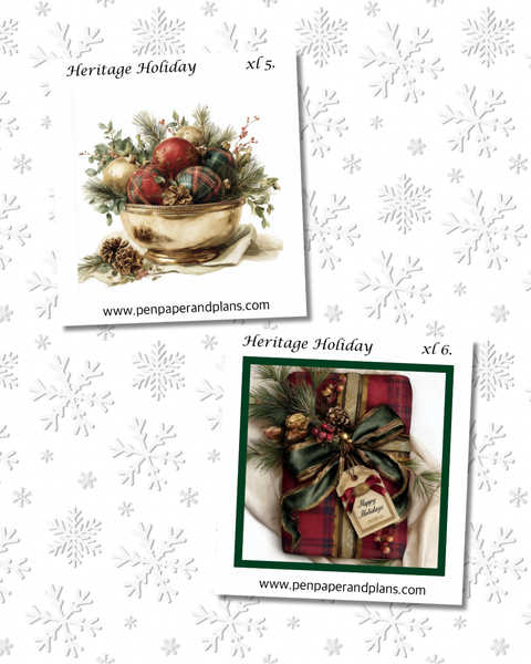 Heritage Holiday Large-ish Stickers