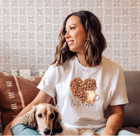 Latte Love Crewneck Tee