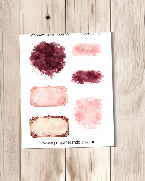 Postmarked Amour Decorative Stickers