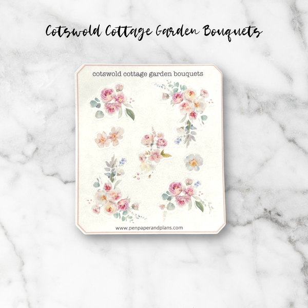 Cotswolds Country Garden Sticker Sheets