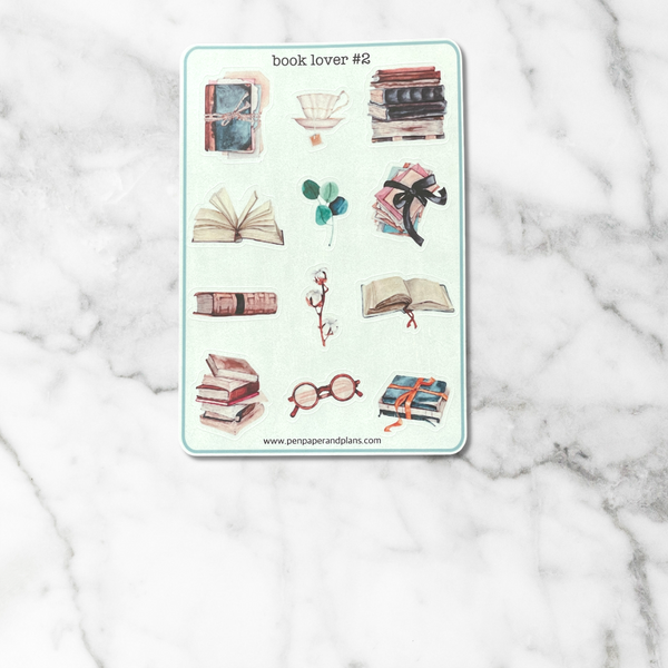 Book Lover Sticker Sheets