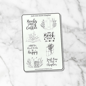 Just One More Chapter Sticker Sheet