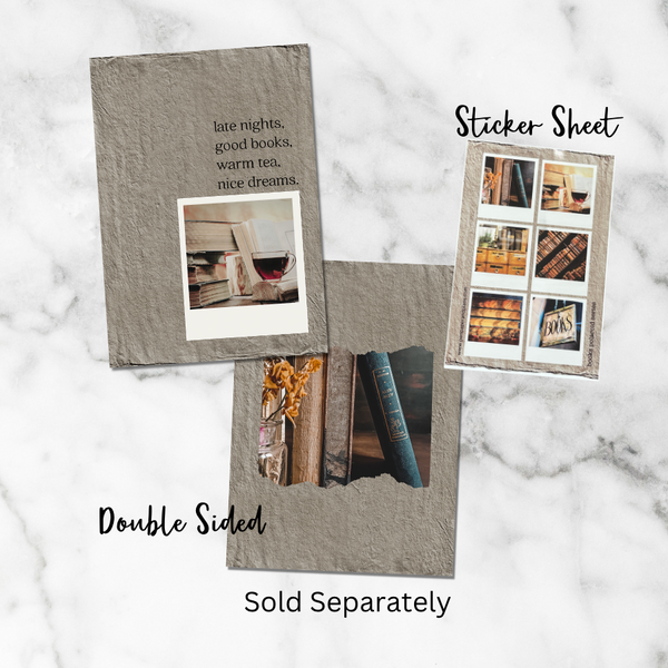 The Polaroid Series - Books Sticker Sheet