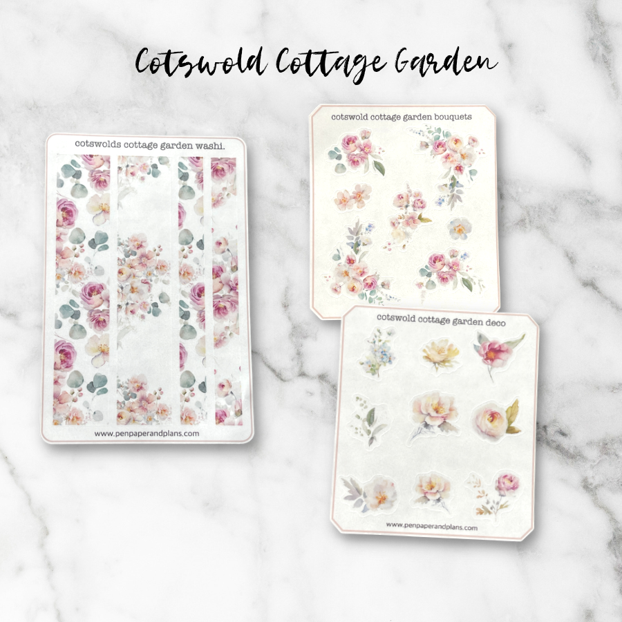Cotswolds Country Garden Sticker Sheets