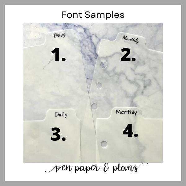 Top Tab Dividers