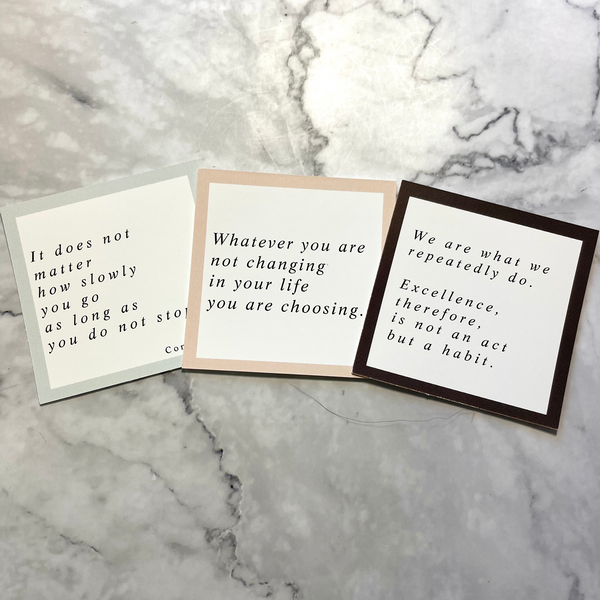 Affirmations Planner Card Set