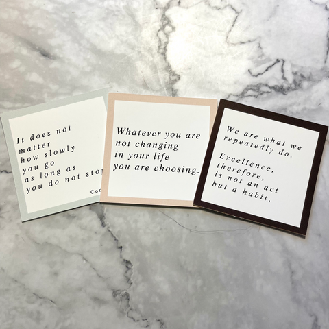 Affirmations Planner Card Set