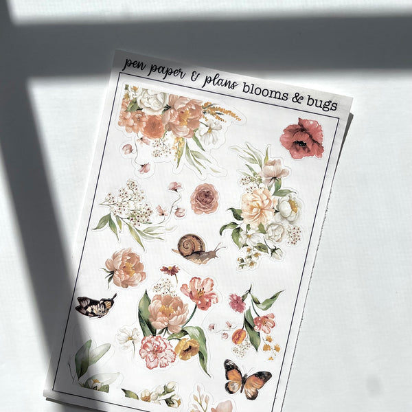Blooms & Bugs Sticker Sheet