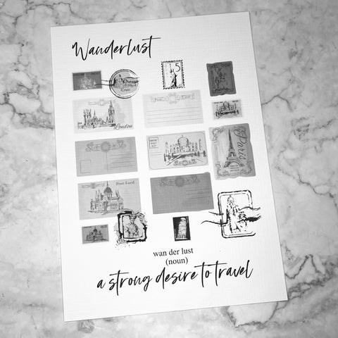 Wanderlust Black on Linen Dashboard
