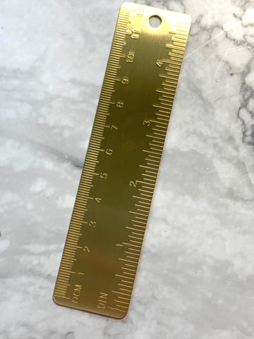 Brass Planner Ruler | Bookmark