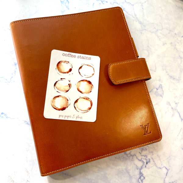 Coffee Stains Sticker Sheet