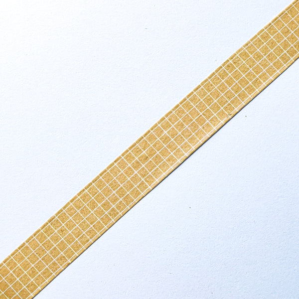 Cafe Au Lait Grid Washi