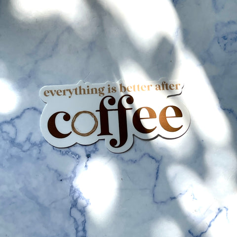 Coffee Vinyl Sticker
