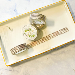 Vintage Script Washi
