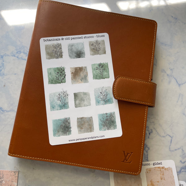 botanicals & Old Painted Stucco Stickers