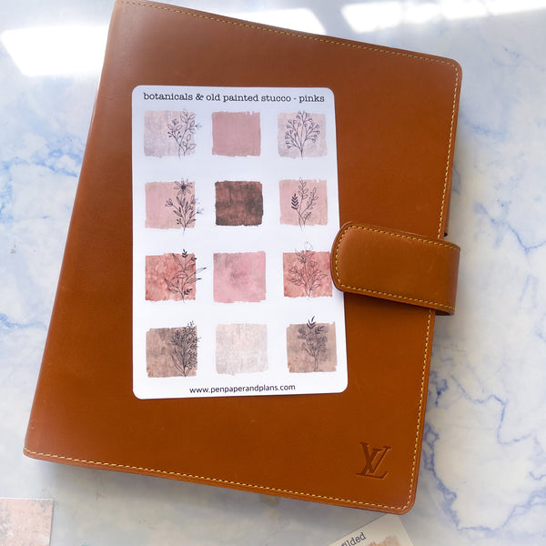 botanicals & Old Painted Stucco Stickers