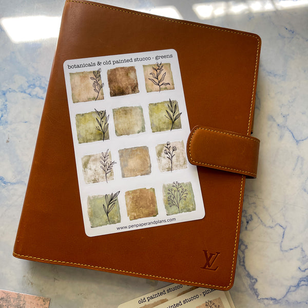 botanicals & Old Painted Stucco Stickers