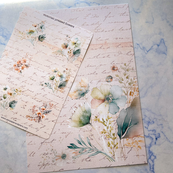 Victorian  Pressed Flowers Dashboard