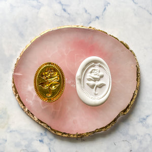 Framed Rose Sealing Wax Stamp