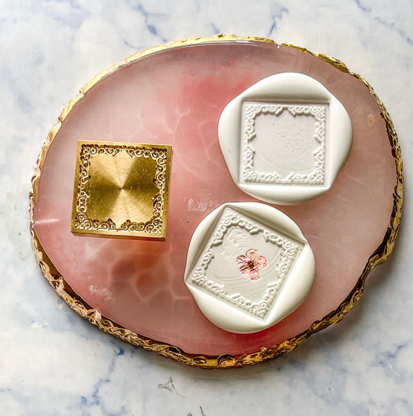 Square Frame Wax Stamp