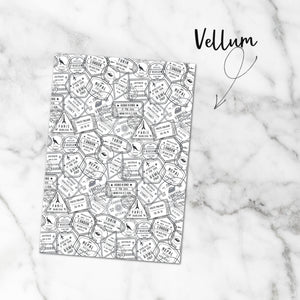 Travel Stamps Vellum Dashboard