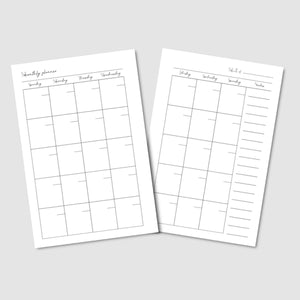 Sleek & Chic Monthly Inserts