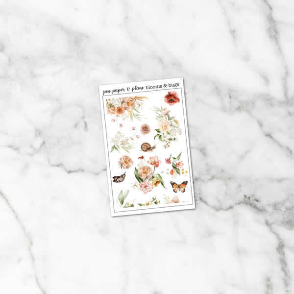 Blooms & Bugs Sticker Sheet