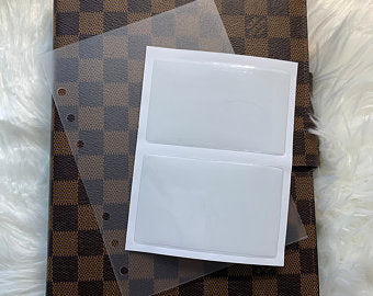 Frosted Planner Dashboard with Pockets