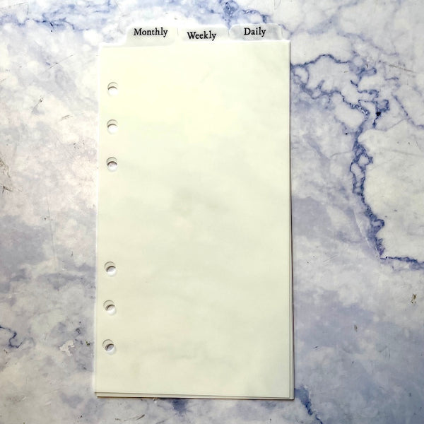 Top Tab Dividers
